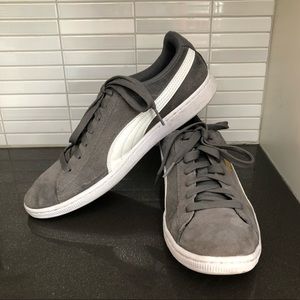 Puma Gray and White Women's Sneakers Size 10